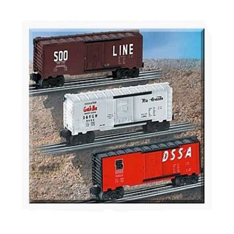 sound of steel and old box cars|Lionel Boxcars .